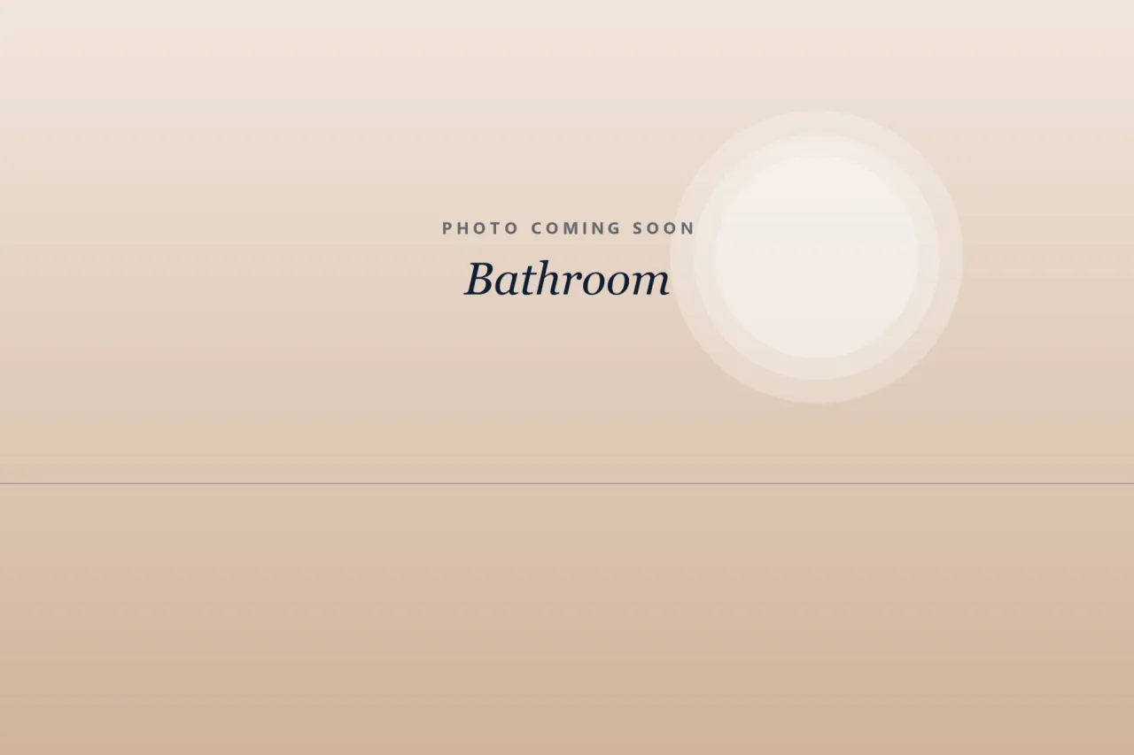 Placeholder photo: Back View Room, Bathroom